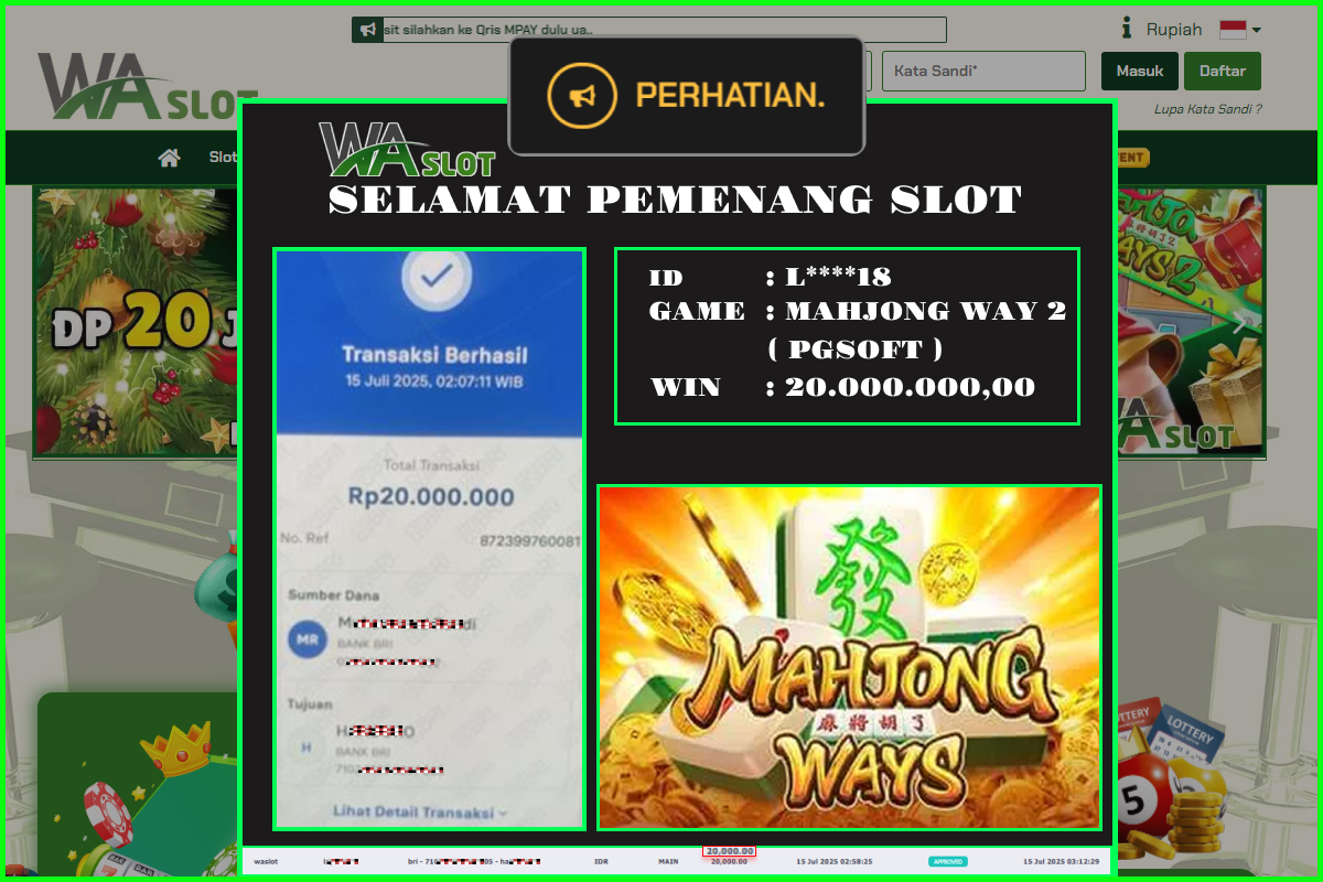 WASLOT – MAHJONG WAYS 2