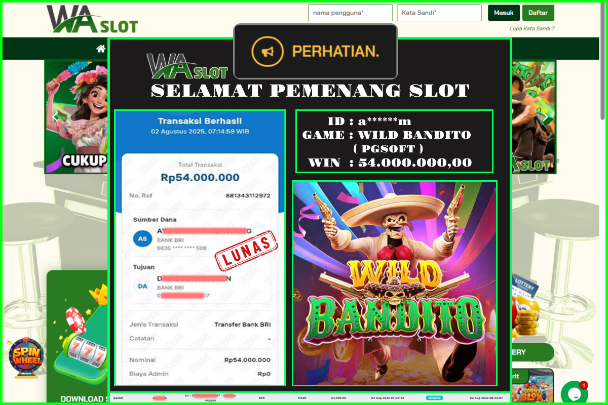 WASLOT – WILD BANDITO ( PGSOFT )