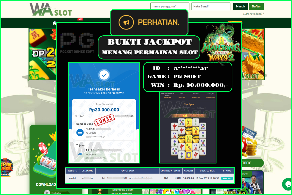 WASLOT – MAHJONG WAYS 2