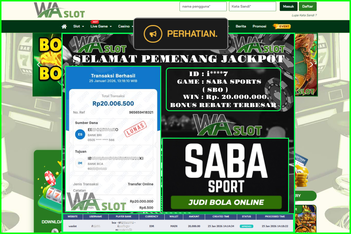 WASLOT – SABA SPORTS