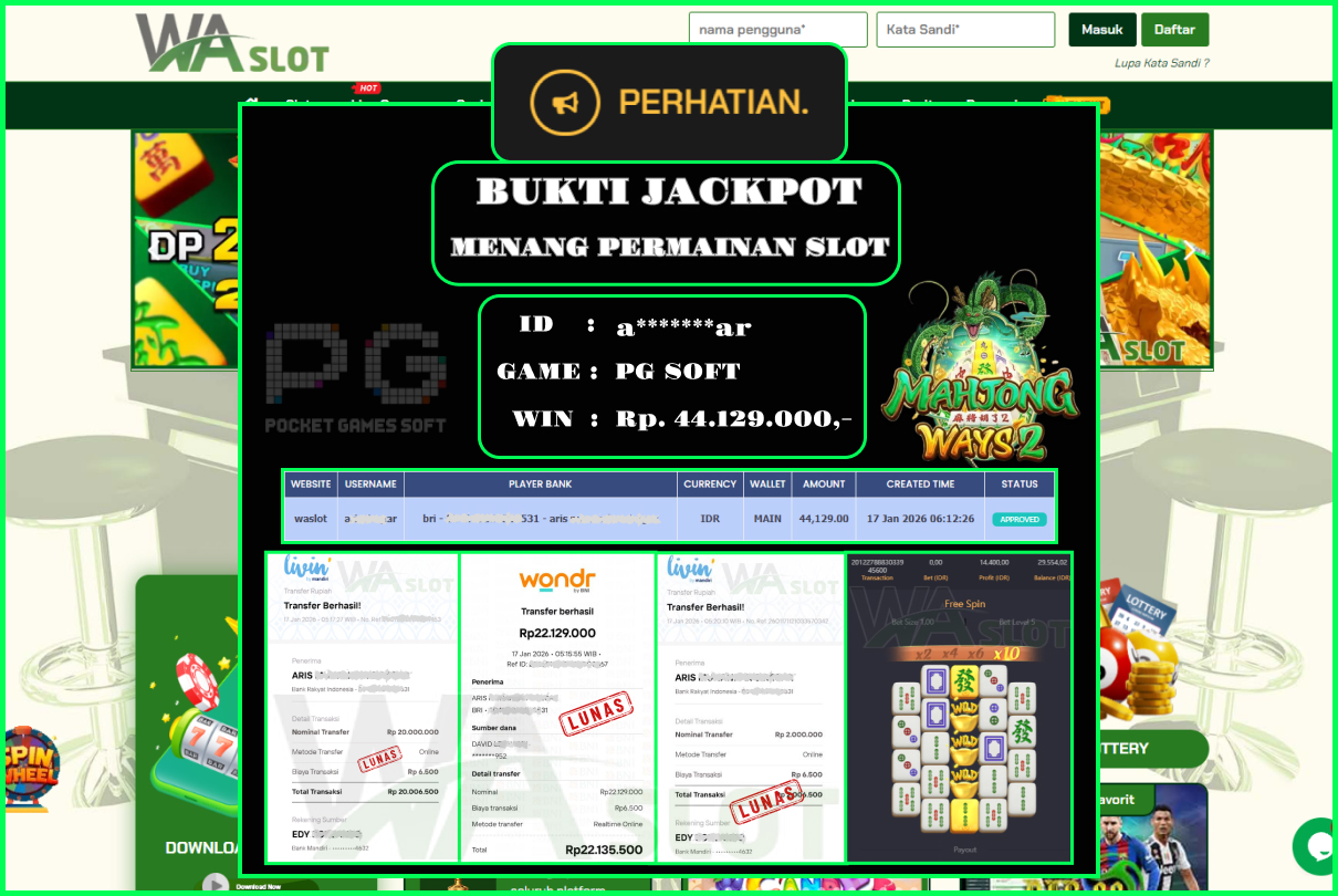 WASLOT –  MAHJONG WAYS 2