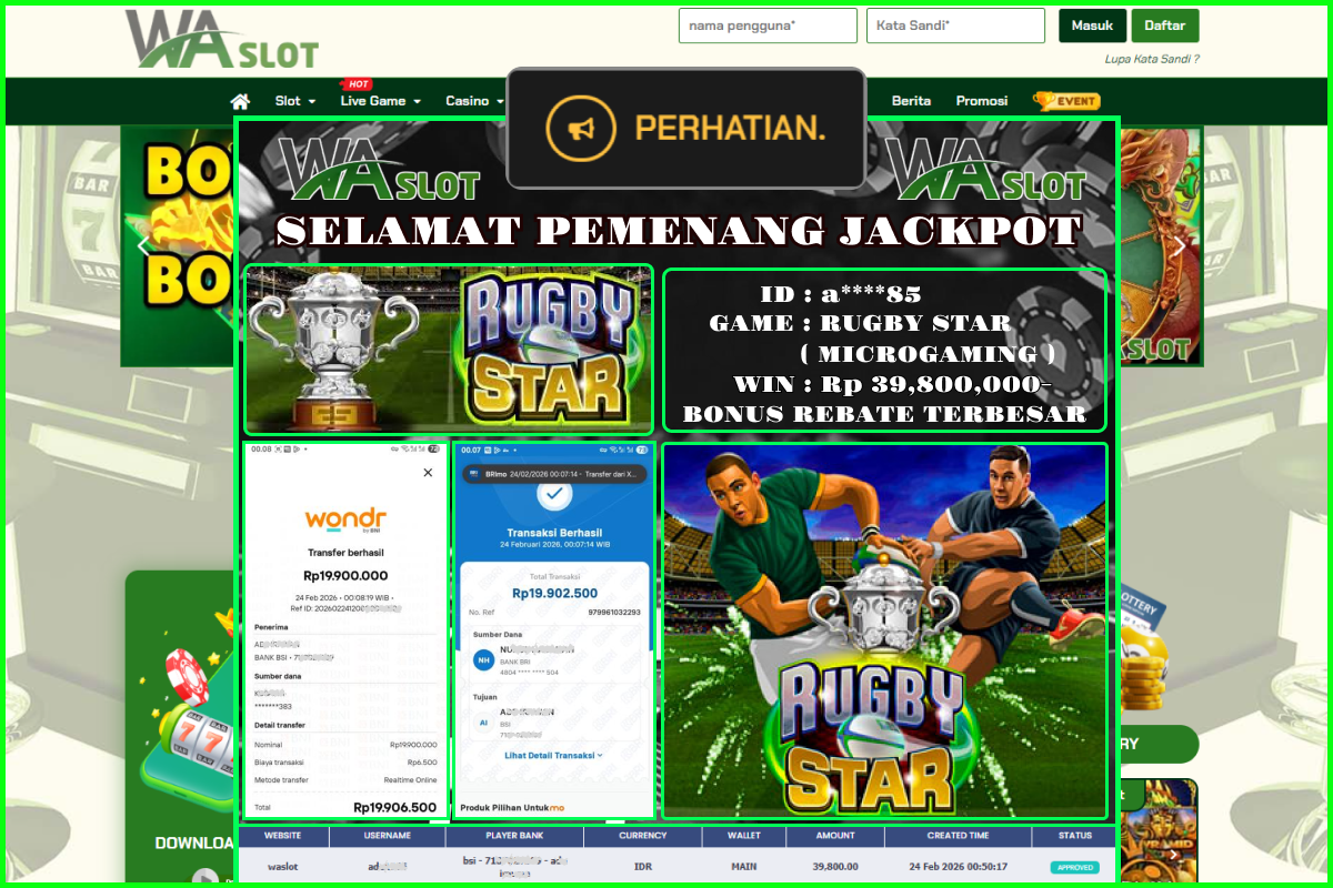 RUGBY STAR ( MICROGAMING )