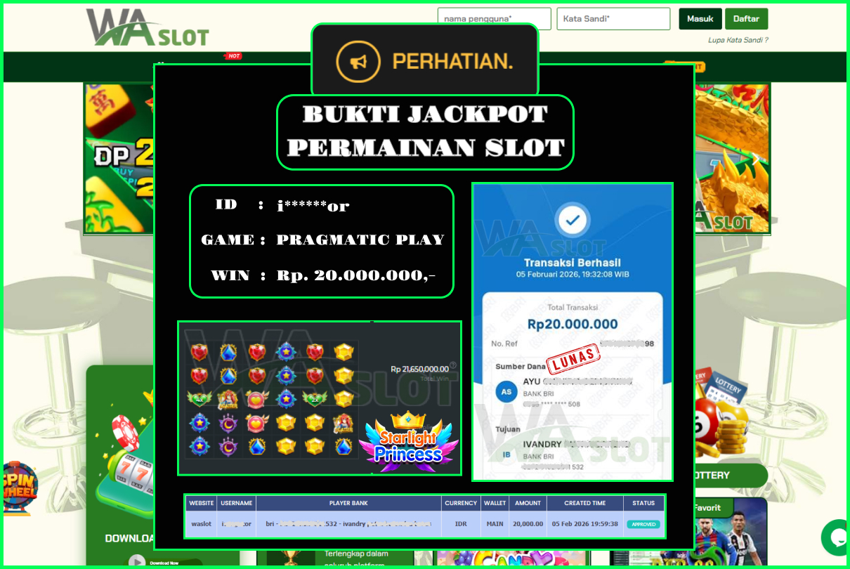 WASLOT –  STARLIGHT PRINCES