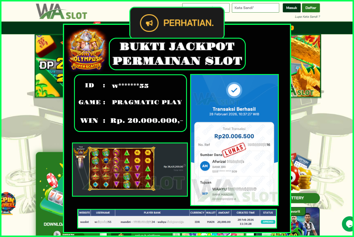 WASLOT – GATES OF OLYMPUS SUPER SCATTER