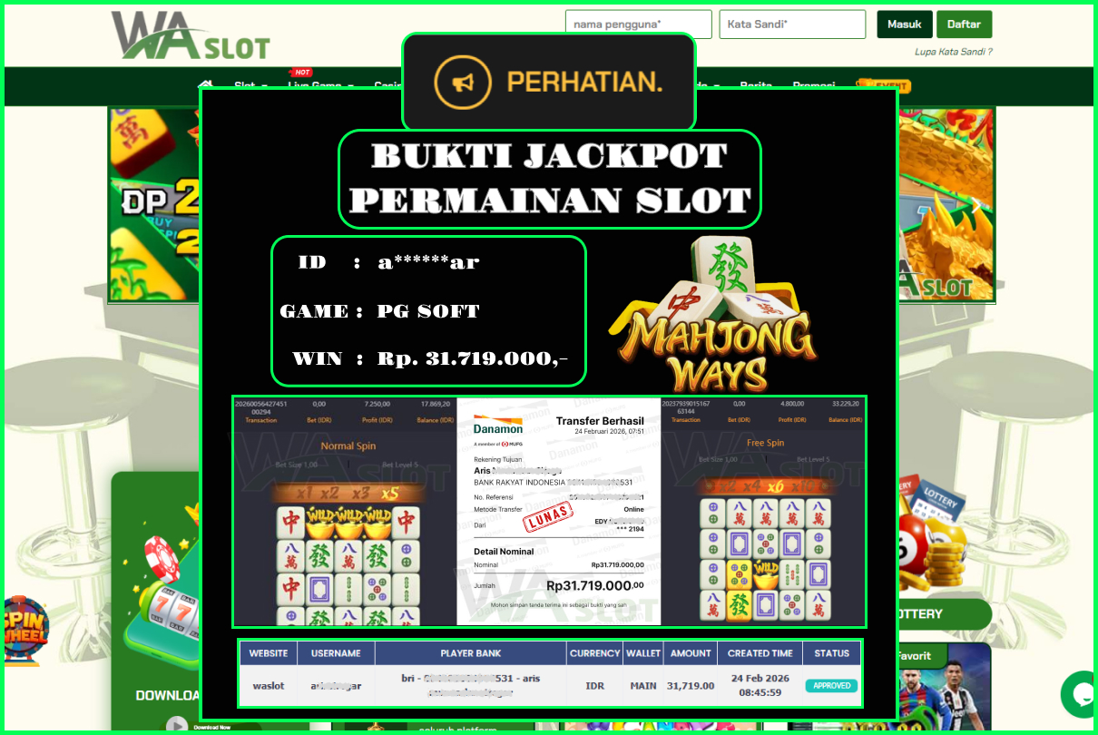 WASLOT – MAHJONG WAYS