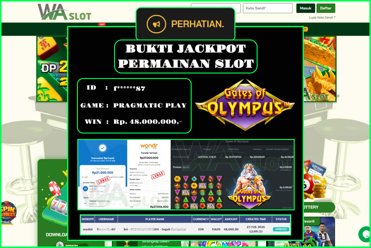 WASLOT – GATES OF OLYMPUS 