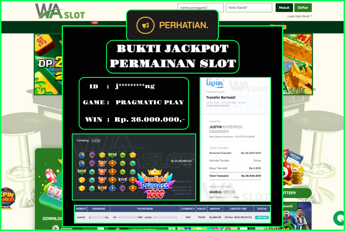 WASLOT –  STARLIGHT PRINCES 1000