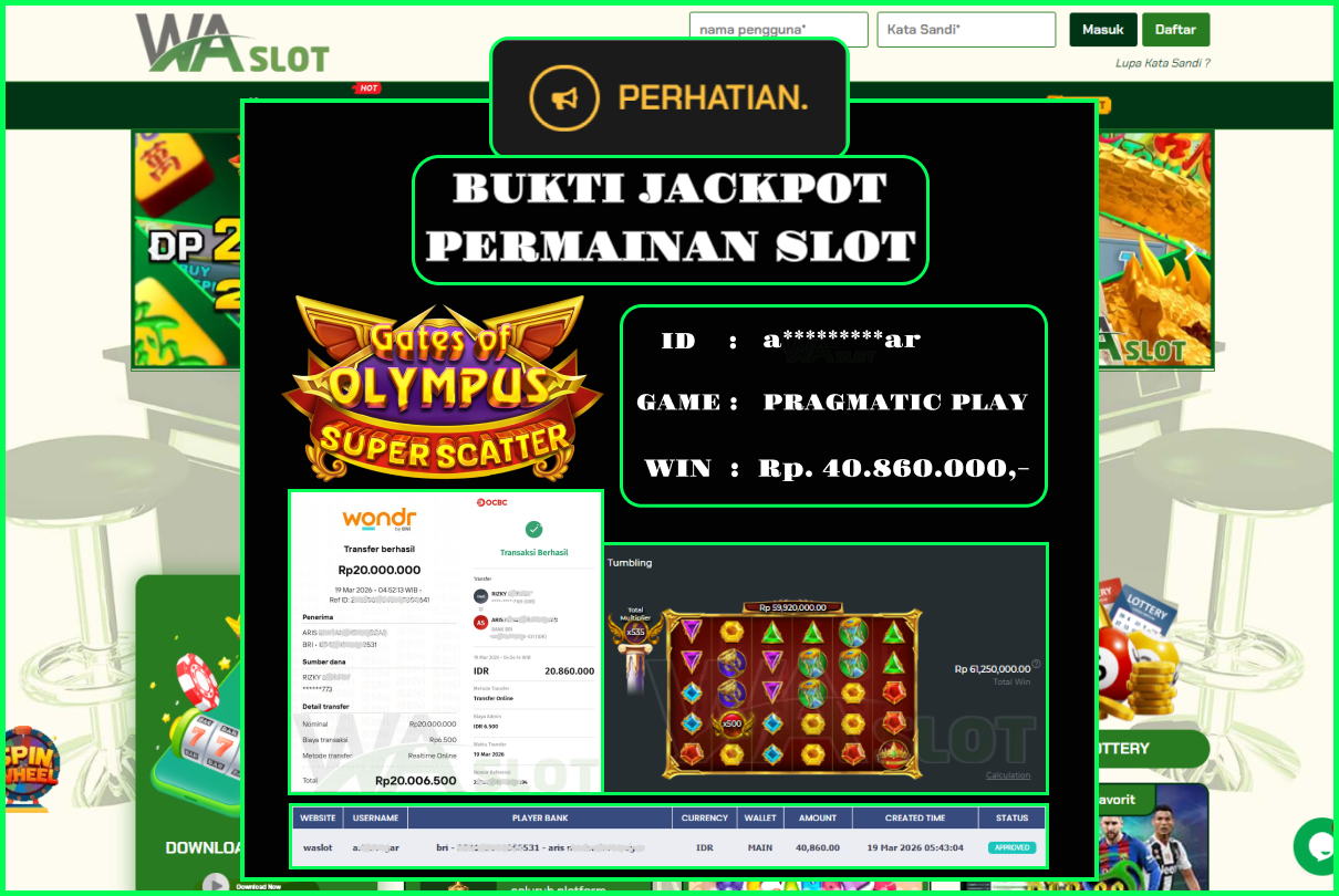 WASLOT – GATES OF OLYMPUS SUPER SCATTER