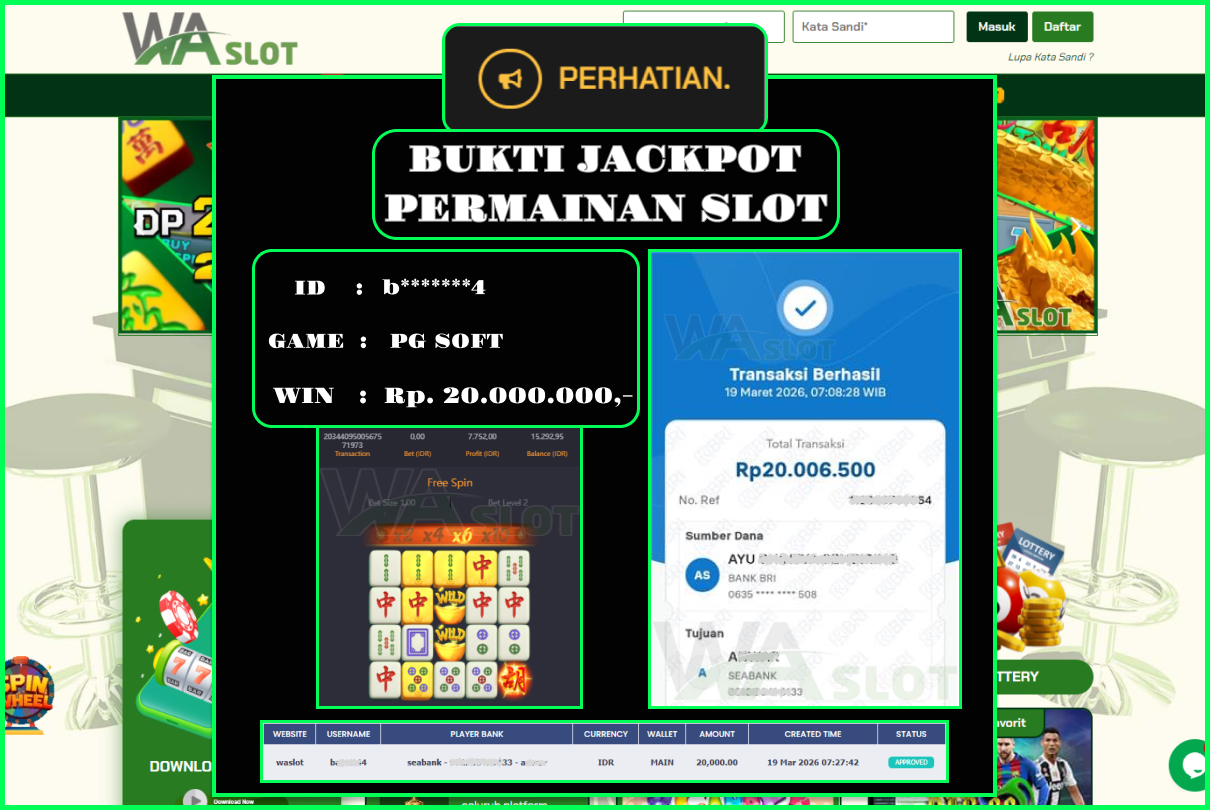 WASLOT – MAHJONG WAYS 