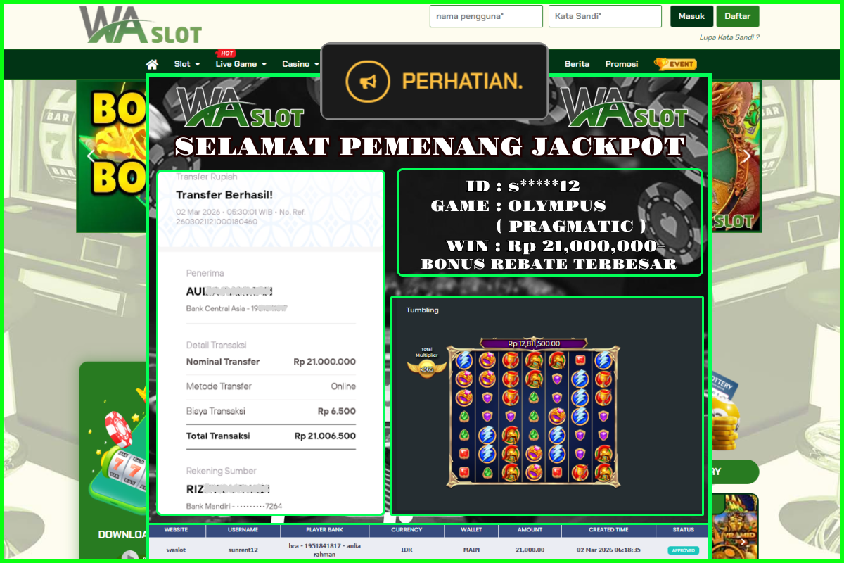 WASLOT – OLYMPUS ( PRAGMATIC )