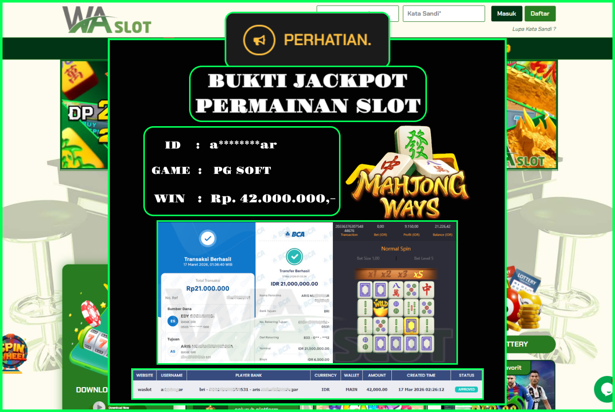 WASLOT – MAHJONG WAYS 