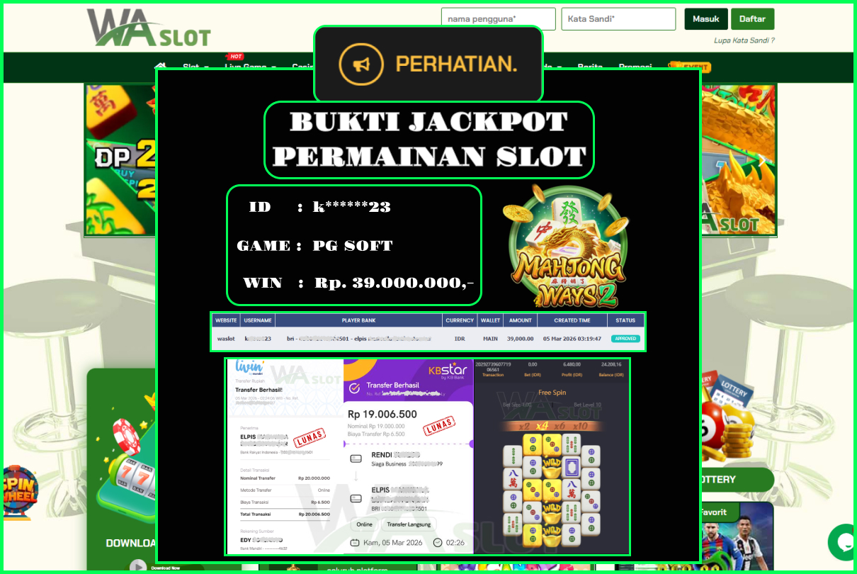 WASLOT – MAHJONG WAYS 2