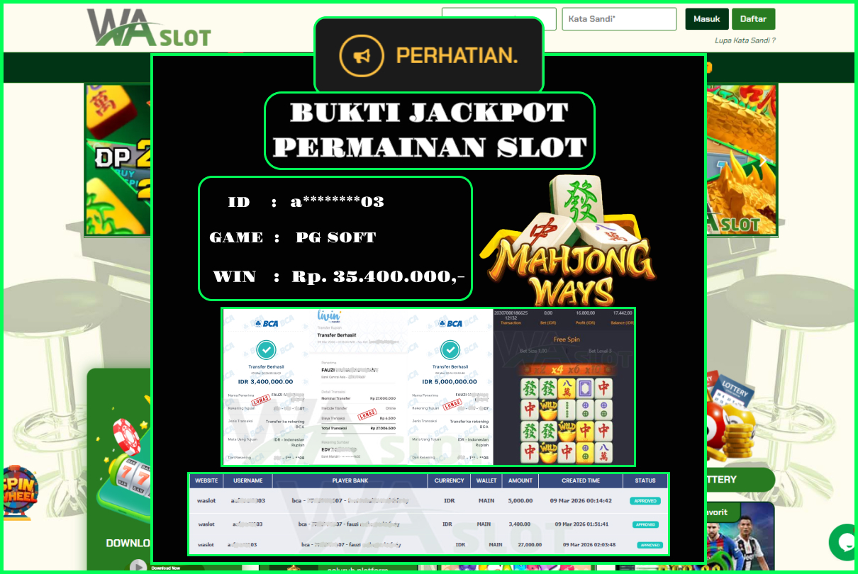 WASLOT – MAHJONG WAYS 