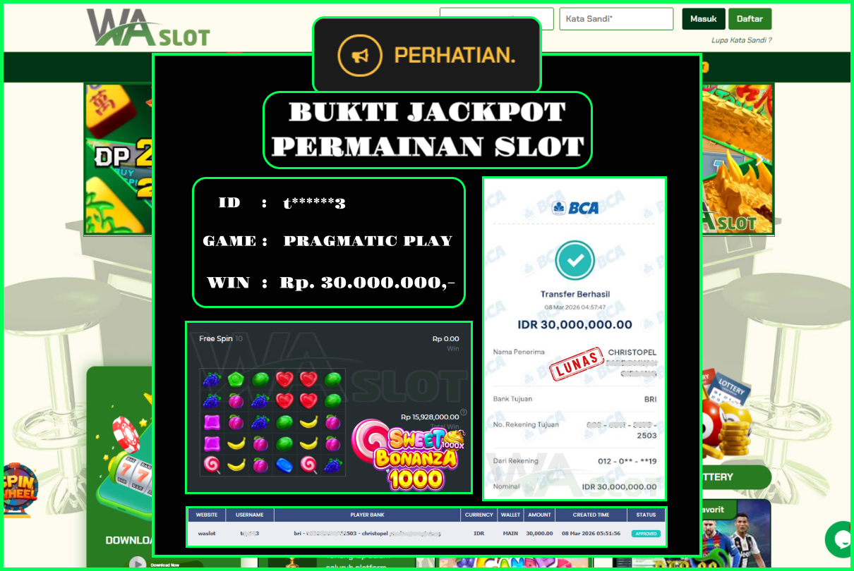 WASLOT – SWEET BONANZA 1000