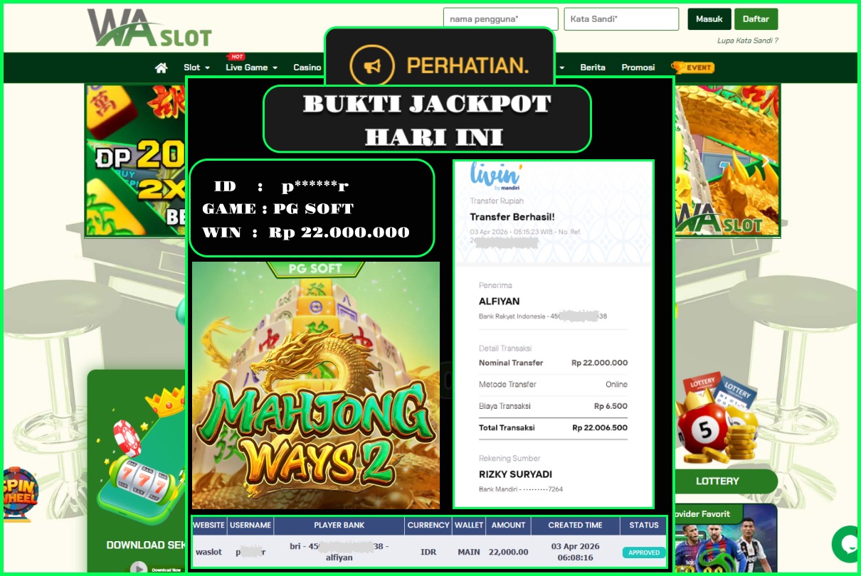 WASLOT – MAHJONG WAYS 2