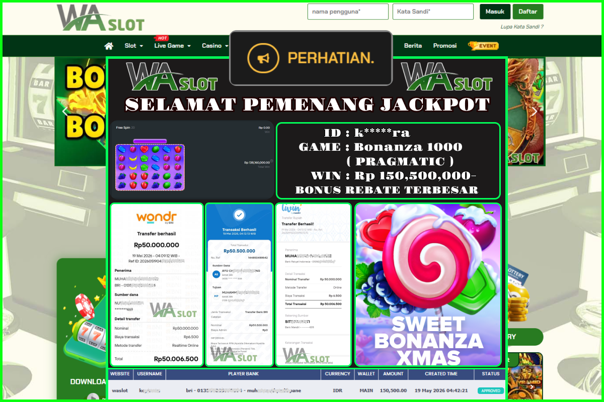 WASLOT – Bonanza 1000 ( PRAGMATIC )